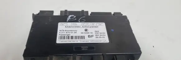 Mercedes-Benz E W211 Seat control module A2118700726