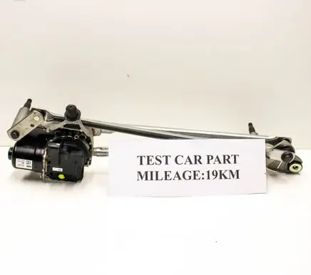 Front wiper linkage and motor