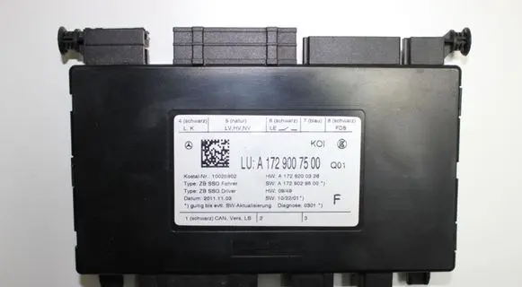 Mercedes-Benz E C207 W207 Seat control module A1729007500