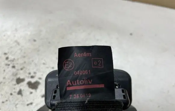 Peugeot 308 Rear seatbelt 96812534 040061 7340619