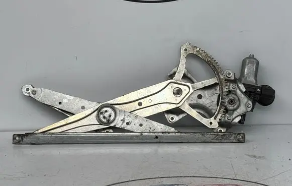 Rear door window regulator with motor