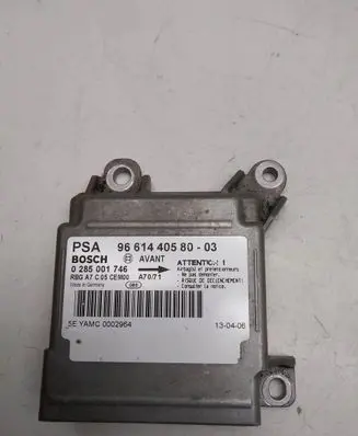 Peugeot 207 Airbag control unit/module 9661440580 0285001746
