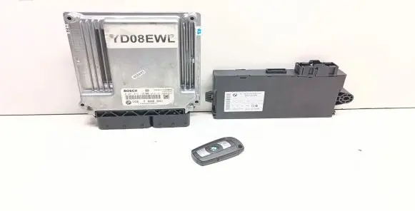 BMW 3 E90 E91 Engine ECU kit and lock set 7809941 0281015130 61359147220