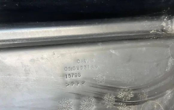 Chrysler Grand Voyager V Spare wheel section trim 05109531AA 15798