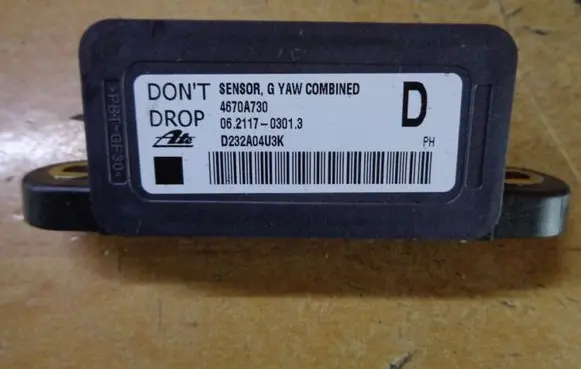Mitsubishi ASX ESP acceleration yaw rate sensor 4670A730