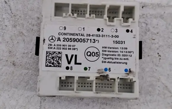 Mercedes-Benz C W205 Door control unit/module A2059005713