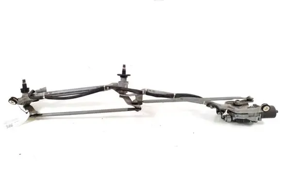 Front wiper linkage and motor