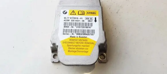BMW 5 E60 E61 Airbag control unit/module 6577917201901