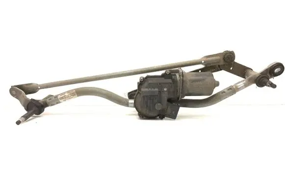 Front wiper linkage and motor