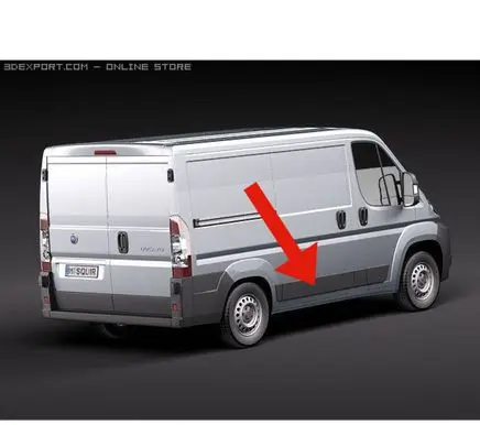 Fiat Ducato Sliding door trim (molding) 1306324070
