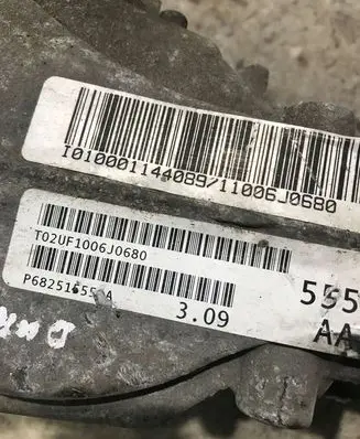 Dodge Durango Rear differential P68251655AA T020F1006J0680