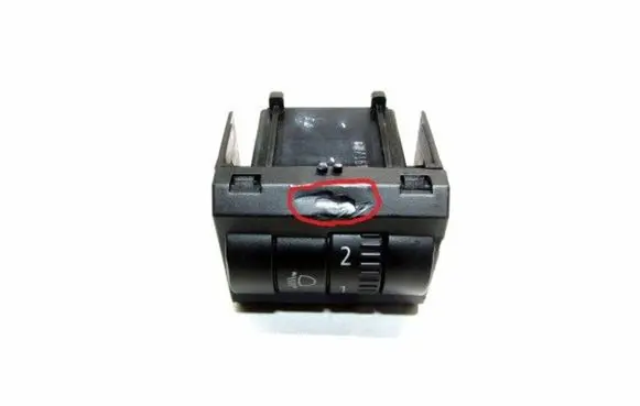 Skoda Fabia Mk1 (6Y) Headlight level height control switch
