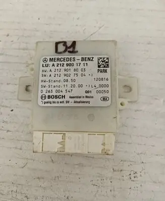 Mercedes-Benz E W212 Parking PDC control unit/module A2129018003
