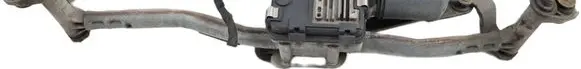 Front wiper linkage and motor