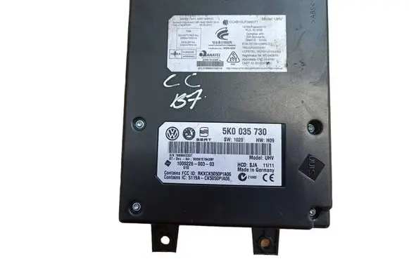 Skoda Octavia Mk2 (1Z) Bluetooth control unit module 5K0035730 100022600303