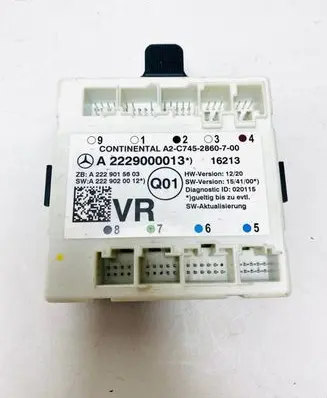 Mercedes-Benz S W222 Door control unit/module A2229000013 2229000013 A2229015603