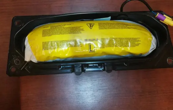 Front door airbag