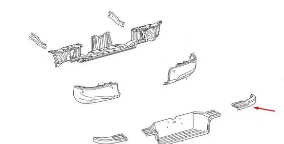 Toyota Hilux VIII Rear arch trim 521630K040
