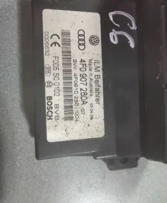 Audi A6 S6 C6 4F Other control units/modules 4F0907280A F005S00102 4F0910280