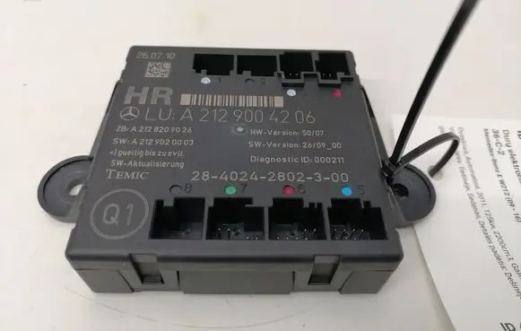Mercedes-Benz E W212 Door control unit/module A2129004206