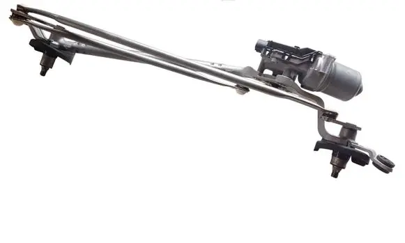 Front wiper linkage and motor