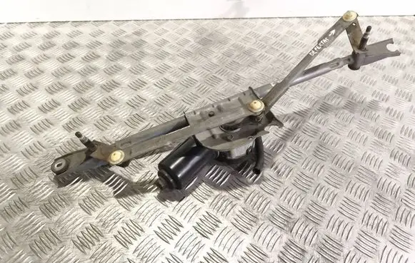 Front wiper linkage and motor