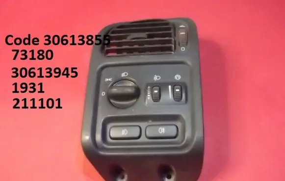 Volvo S40, V40 Light switch 30613855 73180