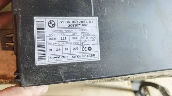 BMW 3 E90 E91 CAS control unit/module 5WK49515ABR 9217853 2093071607
