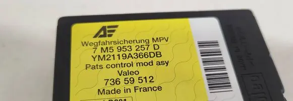 Ford Galaxy Immobilizer control unit/module 7M5953257D 73659512 YM2119A366DB