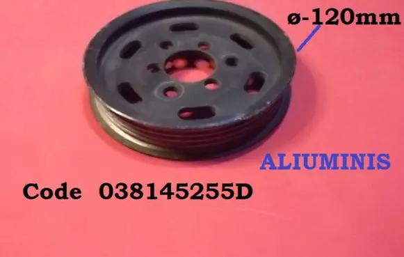 Volkswagen Polo III 6N 6N2 6NF Power steering pump pulley 038145255D