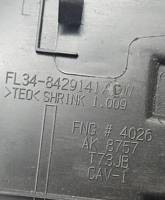 Ford F150 Tailgate trim FL348429141ADW 4026 8757