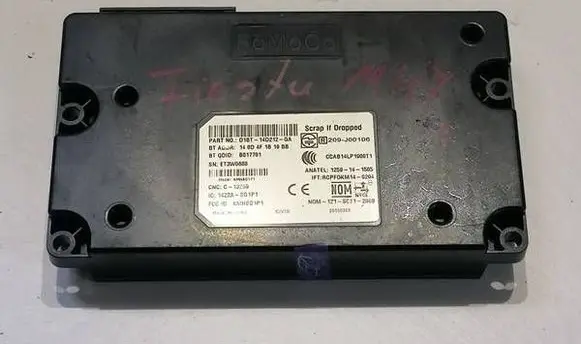 Ford Fiesta Bluetooth control unit module D1BT14D212GA B017701 209J00106