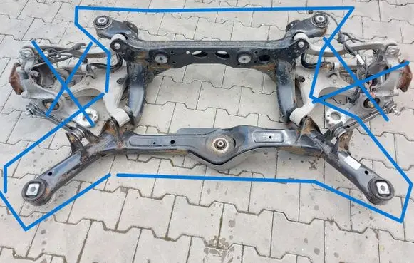 Porsche Macan (95B) Rear axle beam 95B505235FJLK01