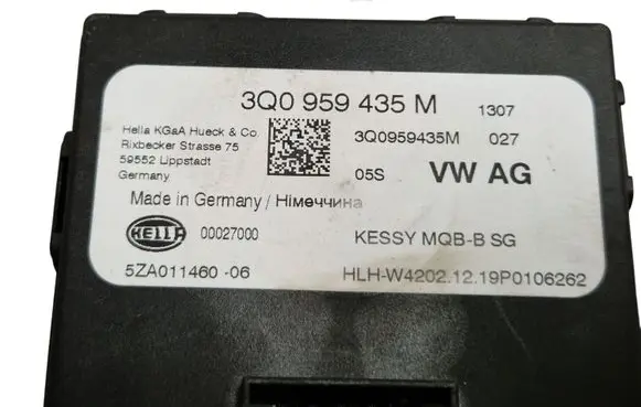 Volkswagen PASSAT B8 Keyless (KESSY) go control unit/module 3Q0959435M 5ZA0114600