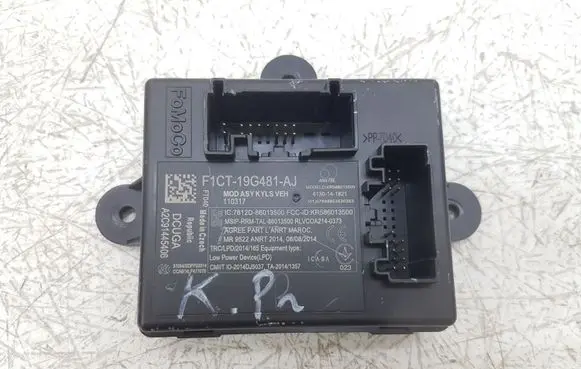 Ford Escape III Keyless (KESSY) go control unit/module F1CT19G481 F1CT19G481AJ A2C91445406