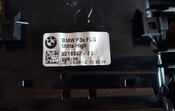 BMW 3 F30 F35 F31 Dash center air vent grill 9218552 521835