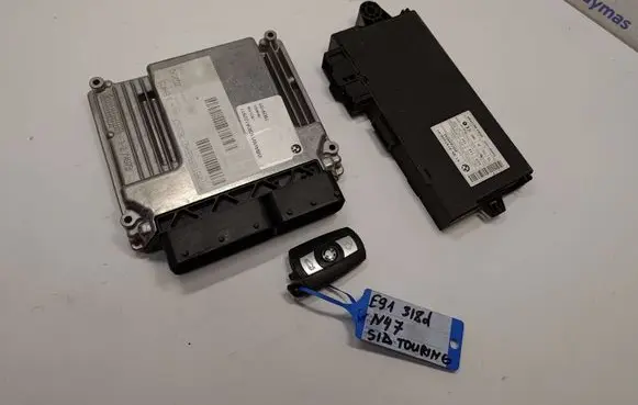 BMW 3 E90 E91 Engine ECU kit and lock set 7809001 13617809001 13618506281