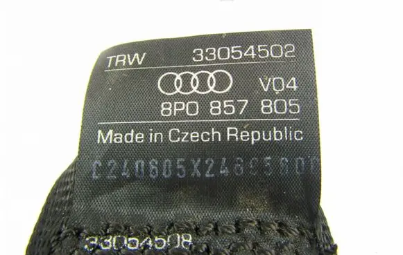 Audi A3 S3 8P Rear seatbelt 8P0857805
