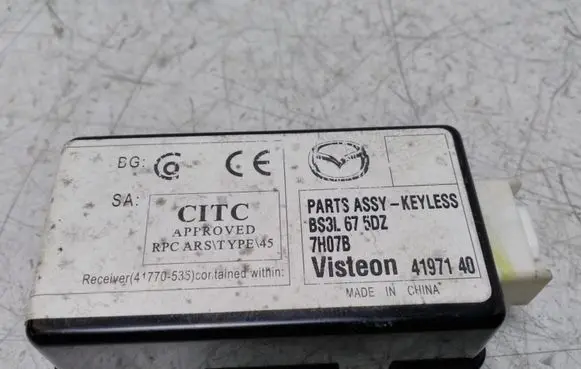Mazda 3 I Keyless (KESSY) go control unit/module BS3L675DZ 7H07B