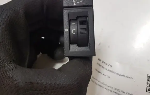 Peugeot 607 Headlight level height control switch 19256984