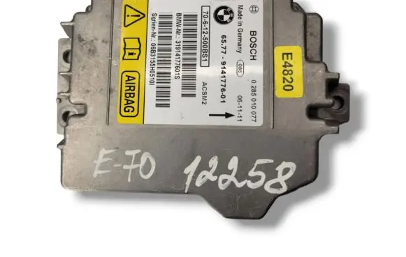 BMW X5 E70 Airbag control unit/module 9141776 31914177601S 0285010077