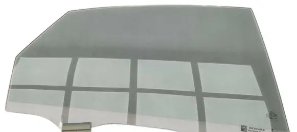 Rear door window glass