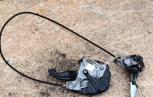 Volkswagen Touareg I Handbrake/parking brake lever assembly 7L0721797E 7L0721556