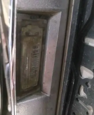 Lancia Musa Number plate light 