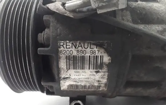 Renault Laguna III Air conditioning (A/C) compressor (pump) 8200890987