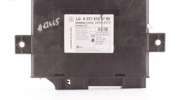 Mercedes-Benz S W221 Keyless (KESSY) go control unit/module A2218705785 5WK48079 A2215454432