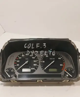 Volkswagen Golf III Speedometer (instrument cluster) 1H0919860F 6160633042