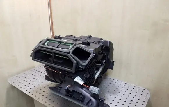 Interior heater climate box assembly