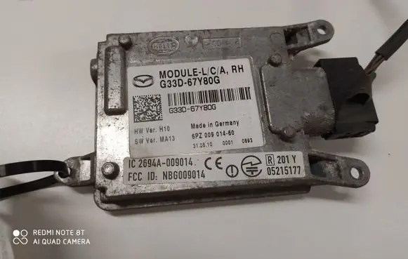 Mazda 6 Blind spot module G33D67Y80G