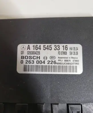 Mercedes-Benz R W251 Parking PDC control unit/module A1645453316 0263004226